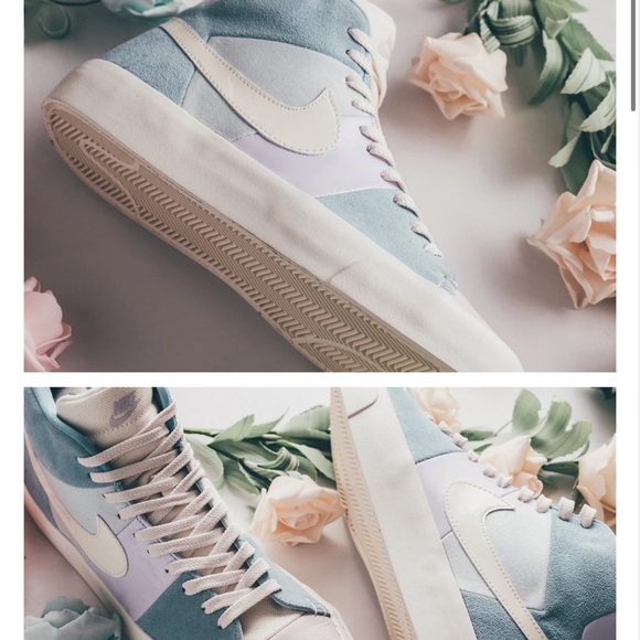 Like NEW Mens Size 8 Nike Blazer Royal- Easter 2018 Hightops - Picture 13 of 14